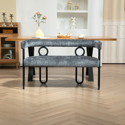 Rootz Double Sofa - Modern Couch - Chenille Loveseat - Comfort & Style - 118L x 53W x 71H cm