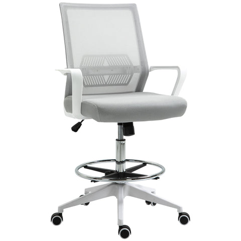 Rootz Office Chair - Ergonomic Desk Chair - Swivel Work Chair - Breathable Mesh - 64L x 59W x 104-124H cm - Adjustable 360° Mobility