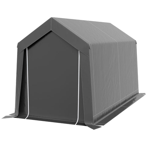 Rootz Garden Storage Tent - Bike Shed - Equipment Shelter - PE Tarpaulin - Galvanized Steel - 210cm x 360cm x 235cm