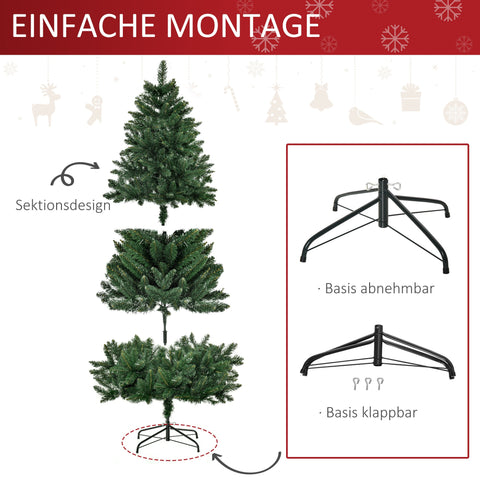 Rootz Artificial Christmas Tree - Pine Tree - Faux Christmas Tree - Realistic Look - 180cm x Ø90cm