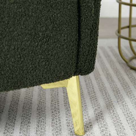 Rootz Teddy Velvet Living Room Chair - Armchair - Lounge Chair - Ergonomic Support - 75.5cm x 75.0cm x 81.0cm - Soft Teddy Velvet Fabric