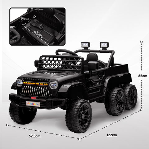 Rootz 12V Electric Kids Car with Trailer - Ride-On Toy - Children's Electric Vehicle - 4 Motors & Safe Remote Control - 122cm x 62.5cm x 65cm