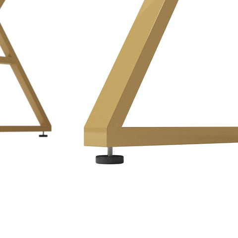 Rootz Modern Dining Table - Marbled Table Top - Stylish Dining Room Table - Easy Assembly - 119cm x 70cm x 75cm