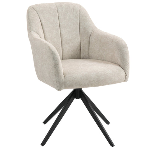 Rootz Rotatable Accent Chair - Upholstered Chair - Armchair - Luxurious Comfort - 56cm x 63cm x 86cm
