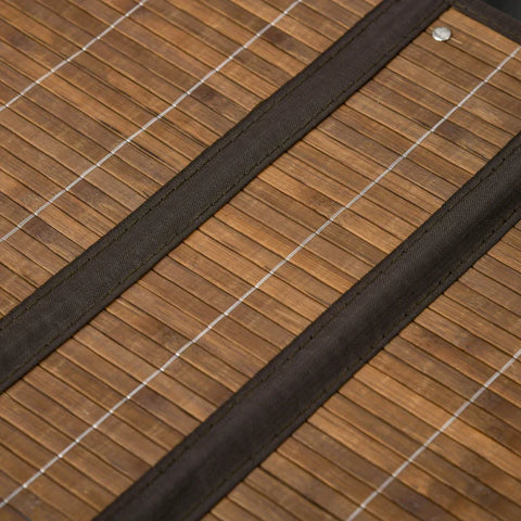 Rootz Laundry Basket - Laundry Hamper - 100L Capacity - Removable Lid - Bamboo - Polyester Cotton Fabric - Brown - 38cm x 38cm x 57cm