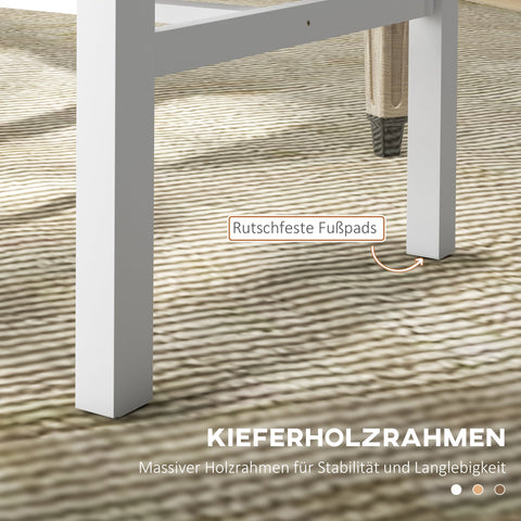 Rootz 4 Piece Set Kitchen Chairs - Dining Chair - Solid Wood Seats - Modern Design - Stability & Comfort - 47.5cm x 38.5cm x 99cm, Brown