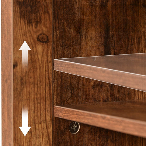 Rootz Industrial-Design TV Stand - Rustic Barn Door - Durable Media Console - Cable Management - 120L x 40W x 60.5H cm