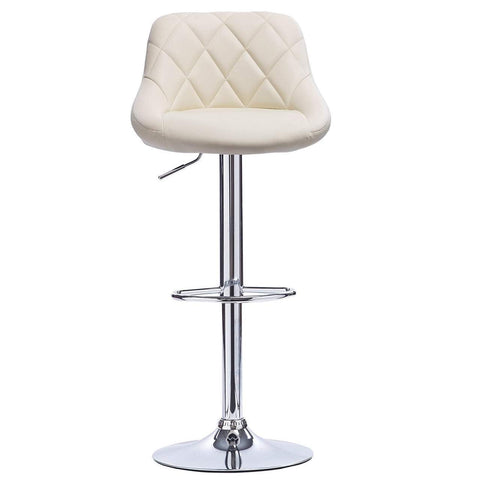 Rootz Premium Faux Leather Bar Stools - Adjustable Counter Stools - Swivel Barstools - Durable, Comfortable, Easy to Clean - 84cm-106cm x 38cm x 35cm