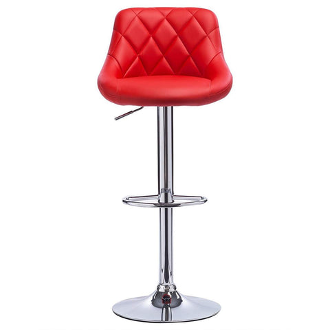 Rootz Adjustable Bar Stools - Faux Leather Counter Stools - Swivel Barstools - Comfortable, Flexible, Durable - 84cm-106cm x 38cm x 35cm