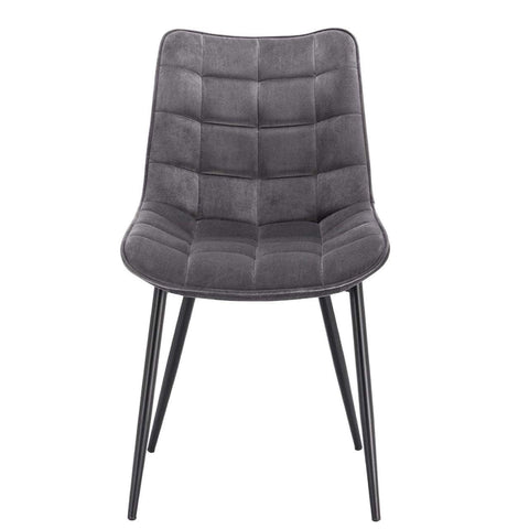 Rootz Velvet Dining Chairs - Elegant Seating - Comfortable Chairs - Durable, Ergonomic, Versatile - Metal Frame - 85.5cm x 46 x 40.5cm