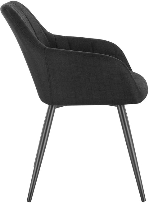 Rootz Modern Dining Chair - Ergonomic Chair - Stylish Seating - Comfortable Design - Durable Linen Material - Anti-Slip - 49cm x 43cm x 81cm