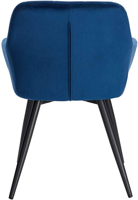 Rootz Set of 2 Dining Chairs - Armchairs - Velvet Seating - Comfortable & Ergonomic - Durable & Stable - Versatile & Stylish - 49cm x 43cm