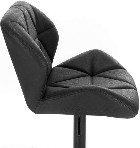 Rootz Bar Stool - Counter Stool - Adjustable Bar Chairs - Ergonomic Design - Durable Faux Leather - Stable Metal Base - 94cm-116cm x 60cm-82cm