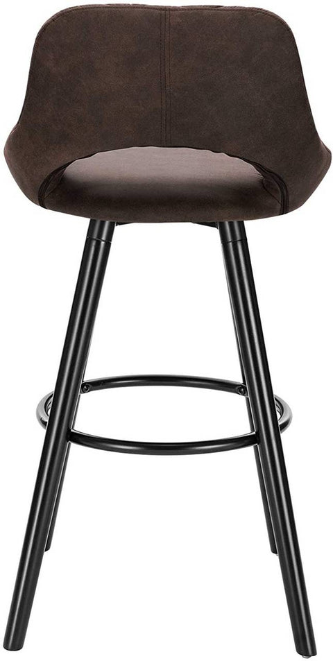 Rootz Set of 2 Bar Chairs - Counter Stools - Kitchen Stools - Comfortable Seating - Easy Maintenance - Durable Build - 43cm x 43cm x 91cm