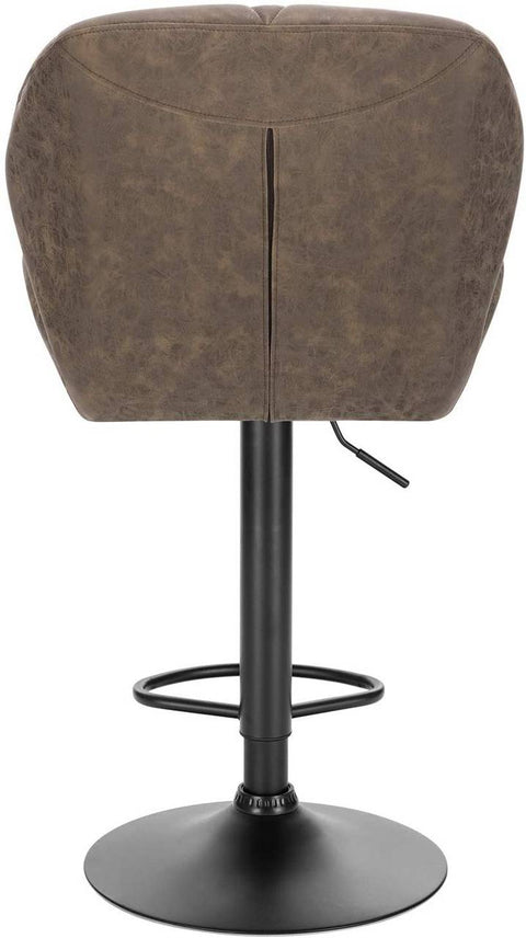 Rootz Bar Stool - Adjustable Counter Chair - Swivel Barstool - Ergonomic Design, Durable Build, Floor Protection - Faux Leather - 94cm-116cm x 50cm x 40cm