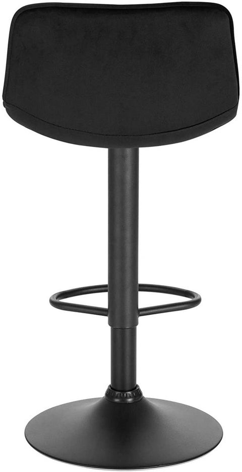 Rootz Bar Stool - Adjustable Counter Chair - Swivel Barstool - Comfortable, Durable, Easy Maintenance - Velvet & Metal - 82.5cm-104cm x 42.5cm x 35cm