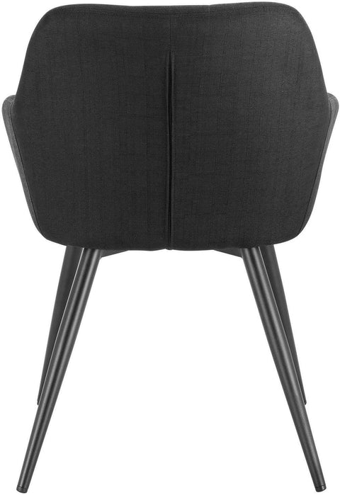 Rootz Modern Dining Chair - Ergonomic Chair - Stylish Seating - Comfortable Design - Durable Linen Material - Anti-Slip - 49cm x 43cm x 81cm