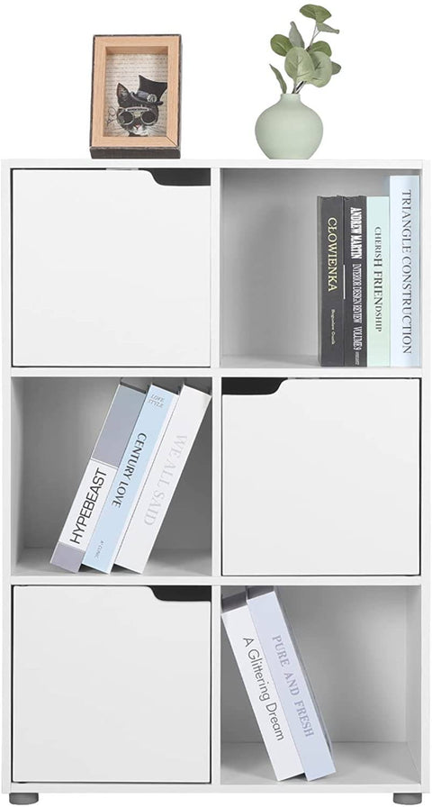 Rootz Multifunctional Bookcase - Storage Organizer - Display Shelf - Durable & Stable - Space-Saving - Easy Assembly - 29cm x 91cm x 59.6cm