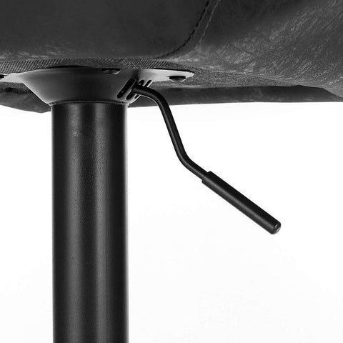 Rootz Bar Stool - Counter Stool - Adjustable Bar Chairs - Ergonomic Design - Durable Faux Leather - Stable Metal Base - 94cm-116cm x 60cm-82cm