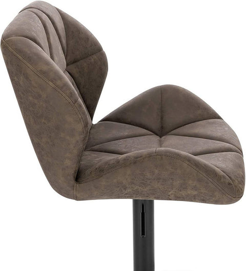 Rootz Bar Stool Set - Counter Stools - Adjustable Bar Chairs - Ergonomic Design - Durable Faux Leather - Stable Metal Base - 94cm-116cm x 50cm x 40cm