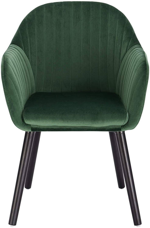 Rootz Set of 4 Dining Chairs - Elegant Seating - Comfortable Chairs - Velvet Upholstery - Ergonomic Support - Durable Build - Easy to Assemble - 81cm x 40cm x 42cm