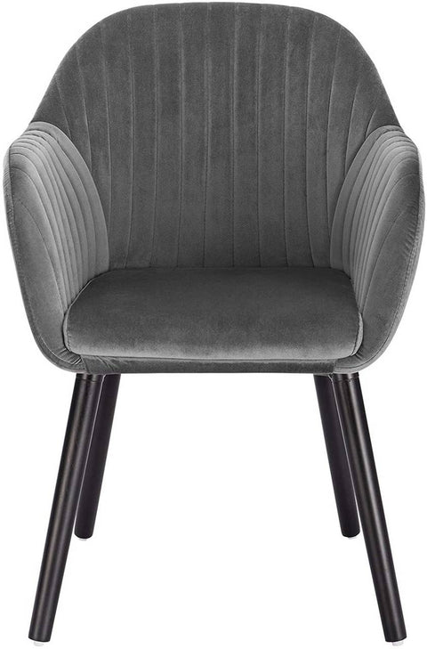 Rootz Set of 2 Dining Chairs - Velvet Chairs - Ergonomic Seating - Comfortable & Durable - Easy Assembly - 81cm x 40cm x 47cm