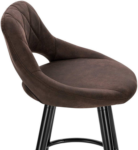 Rootz Set of 2 Bar Chairs - Counter Stools - Kitchen Stools - Comfortable Seating - Easy Maintenance - Durable Build - 43cm x 43cm x 91cm