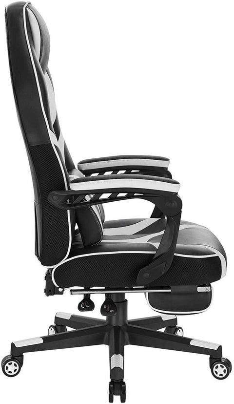 Rootz Ultimate Comfort Gaming Chair - Ergonomic Office Chair - Adjustable Computer Chair - High-Quality Faux Leather - Adjustable Height 115-123cm - Seat 55cm x 62cm