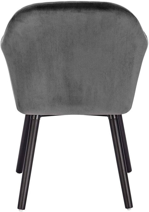 Rootz Set of 4 Dining Chairs - Velvet Chairs - Comfortable Seating - Easy Assembly, Durable, Ergonomic Design - 81cm x 40cm x 40cm