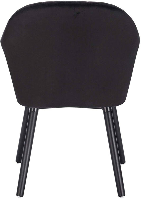 Rootz Set of 4 Dining Chairs - Velvet Upholstered - Comfortable Seating - Durable & Sturdy - Versatile Design - Easy Assembly - 81cm x 40cm x 42cm