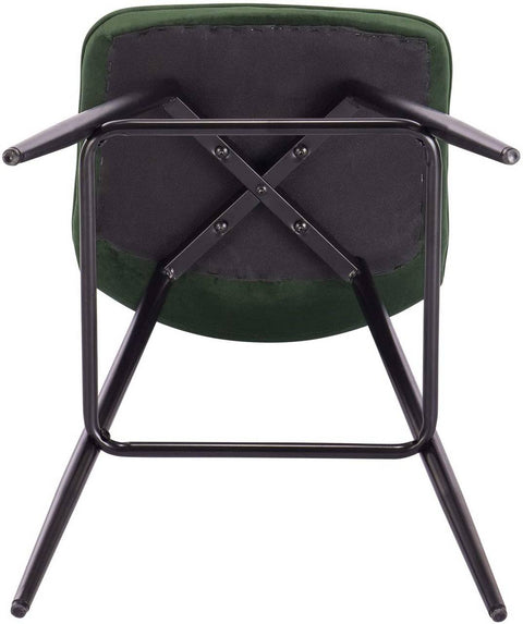 Rootz Bar Stool - Counter Stool - Designer Stool - Velvet & Metal - Comfortable & Ergonomic - Stable & Durable - Versatile & Stylish - 43cm x 35.5cm, Seat Height 64cm