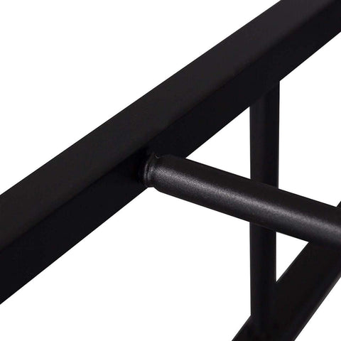 Rootz Industrial Bar Stool - Counter Stool - Metal and Wood Stool - Sturdy Construction - Versatile Use - Floor Protectors - Seat Height 71cm, Diameter 30cm