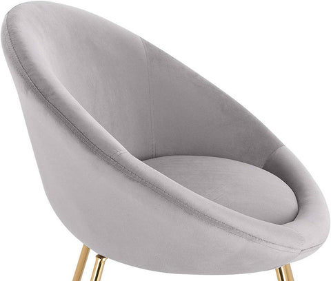 Rootz Velvet Dining Chair - Ergonomic Chair - Stylish Seating - Comfortable & Supportive - Durable & Stable - Floor-Safe Design - 76cm x 36cm x 40cm