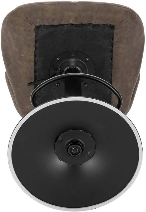 Rootz Bar Stool Set - Counter Stools - Adjustable Bar Chairs - Ergonomic Design - Durable Faux Leather - Stable Metal Base - 94cm-116cm x 50cm x 40cm