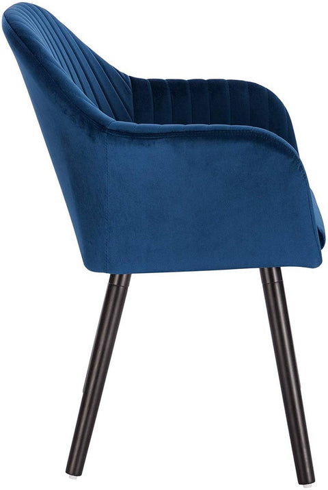 Rootz Set of 4 Dining Chairs - Velvet Chairs - Comfortable Seating - Ergonomic Design, Durable Construction, Easy Assembly - 81cm x 40cm x 42cm