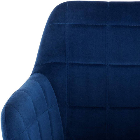 Rootz Set of 2 Dining Chairs - Armchairs - Velvet Seating - Comfortable & Ergonomic - Durable & Stable - Versatile & Stylish - 49cm x 43cm
