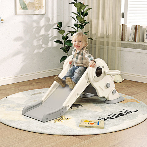 Rootz 3-in-1 Children's Slide - Indoor Slide - Kids Playset - Foldable Design for Easy Storage - 132cm x 48cm x 57cm