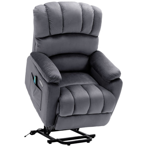 Rootz Electric Recliner Armchair - Massage Chair - Heated Chair - Ultimate Comfort - 91W x 96D x 110H cm