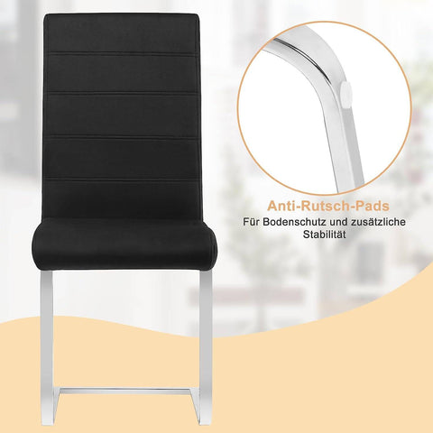 Rootz Velvet Swing Dining Chair - Floating Chair - Ergonomic Chair - Stable & Secure - Floor-Friendly - Stylish Design - 41cm x 100cm x 55.5cm