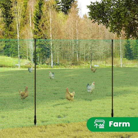 Rootz Garden and Poultry Net - Barrier Netting - Protective Mesh - Durable PE Material - UV and Weather Resistant - Easy Installation - 25m x 0.9m / 25m x 1.2m
