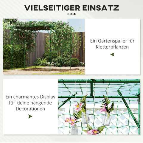 Rootz Garden Rose Grille - Plant Trellis - Climbing Aid - Rustproof & Stable - 223cm x 223cm x 223cm