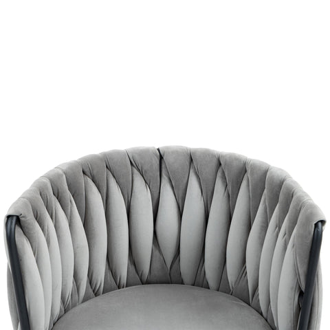 Rootz Velvety Soft Office Chair - Ergonomic Desk Chair - 360° Rotatable Swivel Chair - Height Adjustable - 56cm x 52cm x 73cm