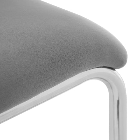 Rootz Cantilever Dining Chairs - Velvet Sitting Chairs - Ergonomic Seating - Optimal Back Support - 47cm x 48.5cm x 93cm
