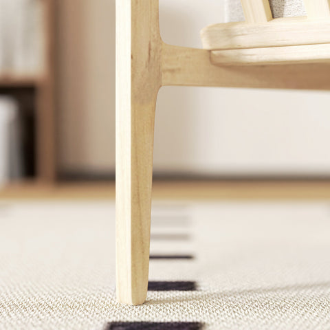 Rootz Upholstered Armchair - Reading Chair - Makeup Chair - Comfort & Stability - 62W x 82D x 82H cm