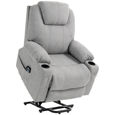 Rootz TV Armchair - Recliner Chair - Massage Chair - Ultimate Comfort - Effortless Stand-Up Assistance - Customizable Recline - Full-Body Massage - 90L x 101W x 107H cm - Polyester, Foam