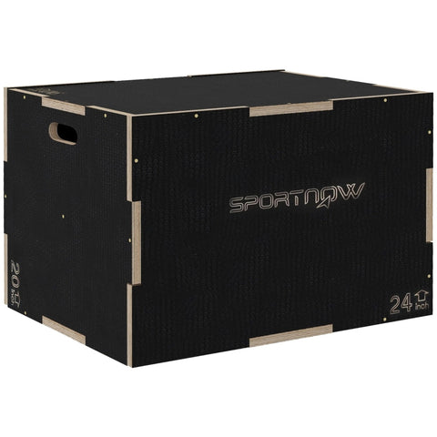 Rootz Wooden Plyometric Jump Box - Crossfit Jump Trainer - Box Jump Equipment - Beech Wood - 76cm x 61cm x 51cm