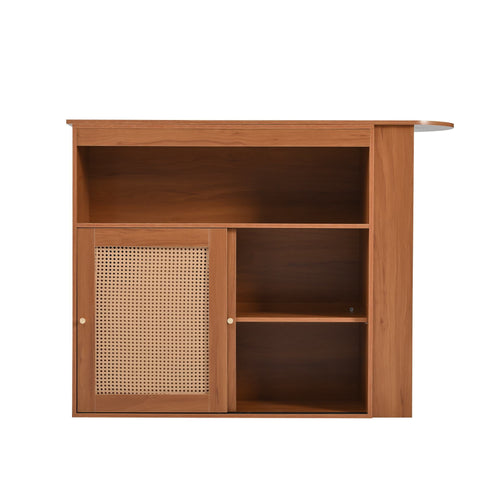 Rootz Extendable Bar Table - Versatile Table - Multifunctional Table - Adjustable Shelves - 138-193×39×104cm