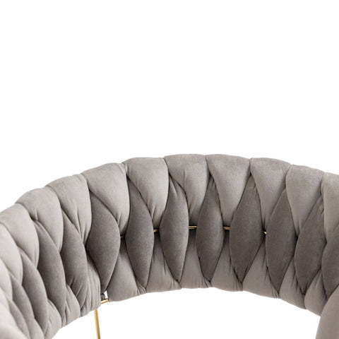 Rootz Velvet Dining Chairs Set - Elegant Velvet Seating - Padded Comfortable Chairs - Solid Structure - 57cm x 55cm x 70cm