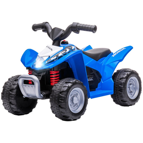 Rootz Children's Electric Quad Bike - Kids Ride On ATV - Toy Quadcopter - LED Lights - Realistic Driving Experience - 65.5L x 38.5W x 43.5H cm