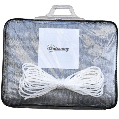 Rootz Rectangular Shade Sail - Sun Shade - Outdoor Canopy - UV Protection - 6m x 4m